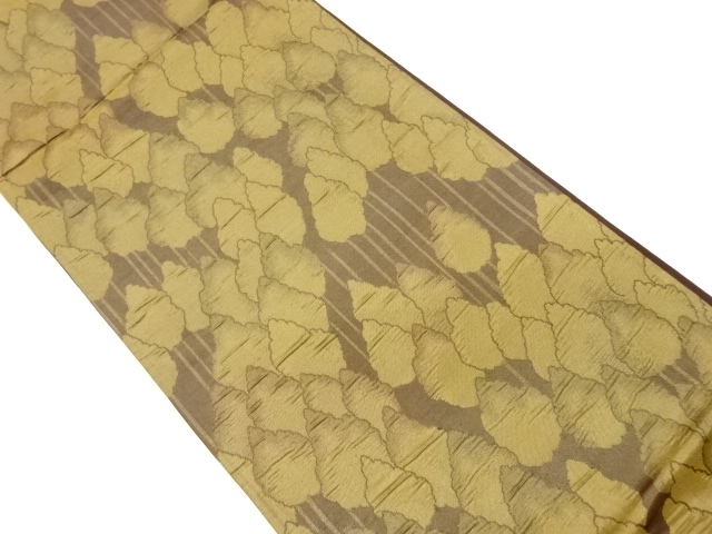 JAPANESE KIMONO / VINTAGE FUKURO OBI / MATELASSE / WOVEN TREES